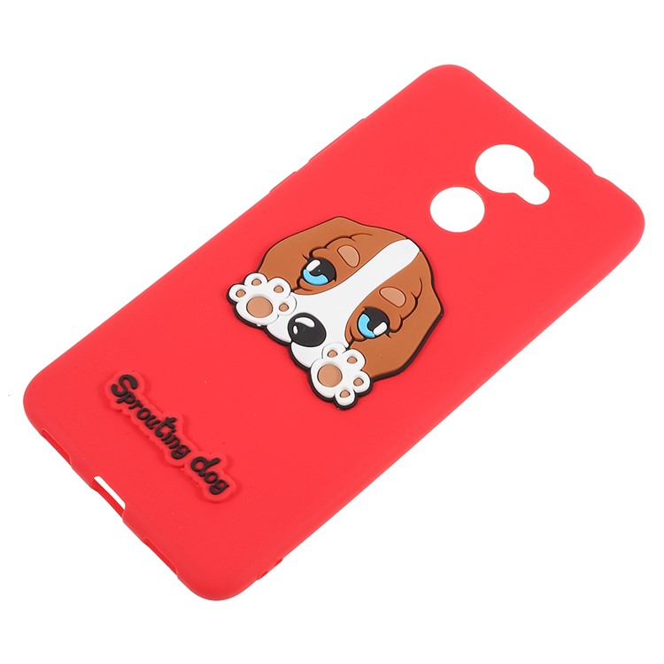 3D Cartoon Pattern Soft TPU Back Cover for Huawei Y7 Prime / Enjoy 7 Plus - Lazy Dog-4