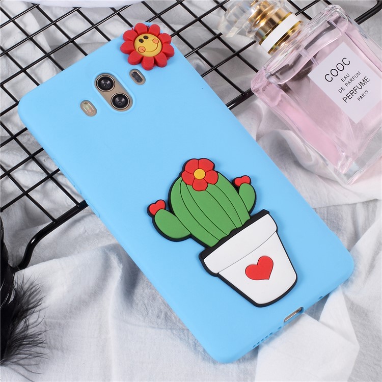 3D Cartoon Pattern Soft TPU Phone Case for Huawei Mate 10 - Cactus-1