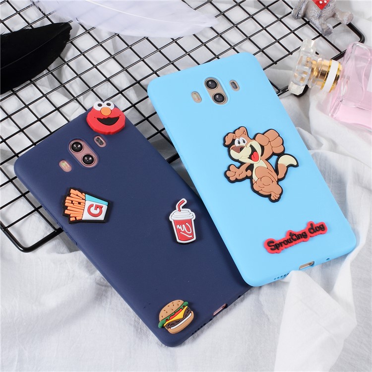3D Cartoon Pattern Soft TPU Phone Case for Huawei Mate 10 - Cactus-3
