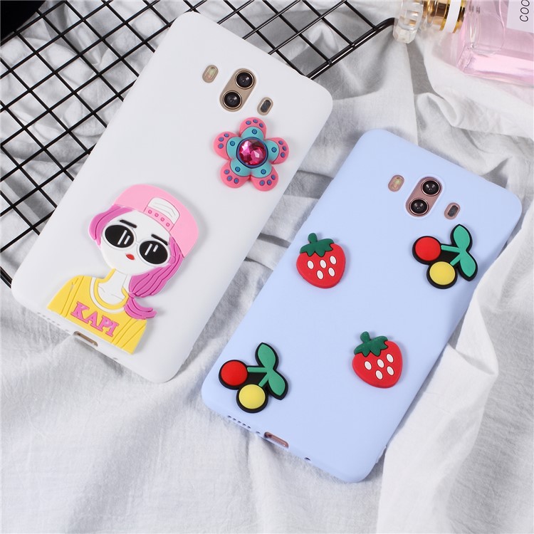 3D Cartoon Pattern Soft TPU Phone Case for Huawei Mate 10 - Cactus-5
