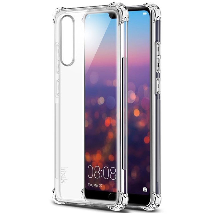 Imak Skin Feel Anti-drop TPU Shell + Film D'écran Anti-explosion Pour Huawei P20 Pro - Transparent