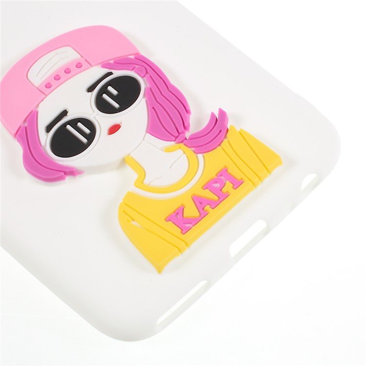 3D Cartoon Pattern TPU Back Case for Huawei Mate 10 Lite / nova 2i / Maimang 6 / Honor 9i (India) - Fashion Girl-5