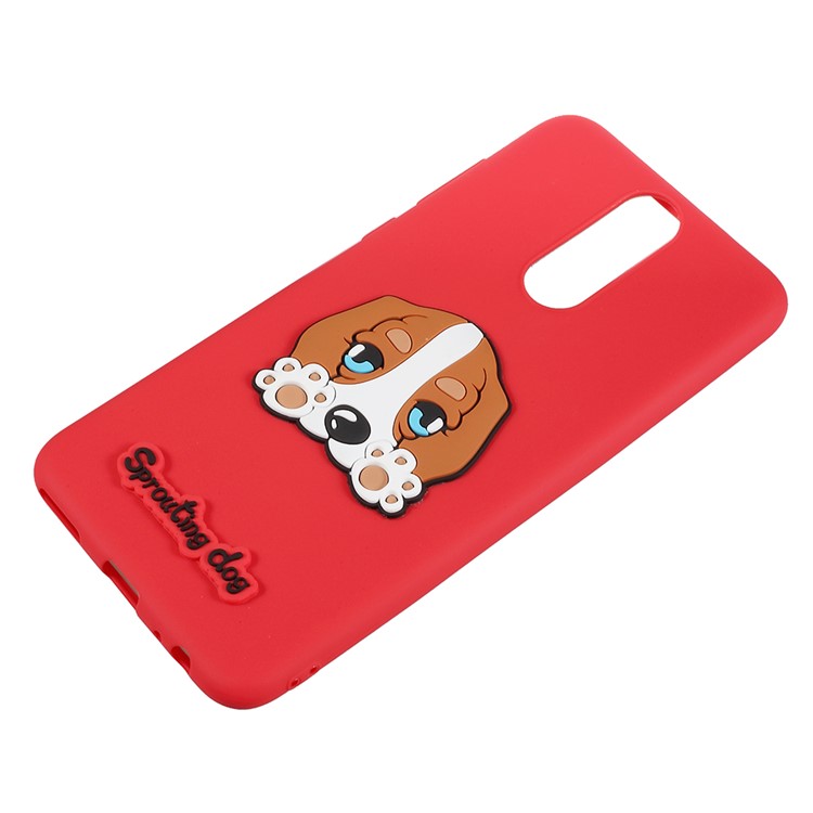 3D Cartoon Pattern TPU Back Cover for Huawei Mate 10 Lite / nova 2i / Maimang 6 / Honor 9i (India) - Lazy Dog-2