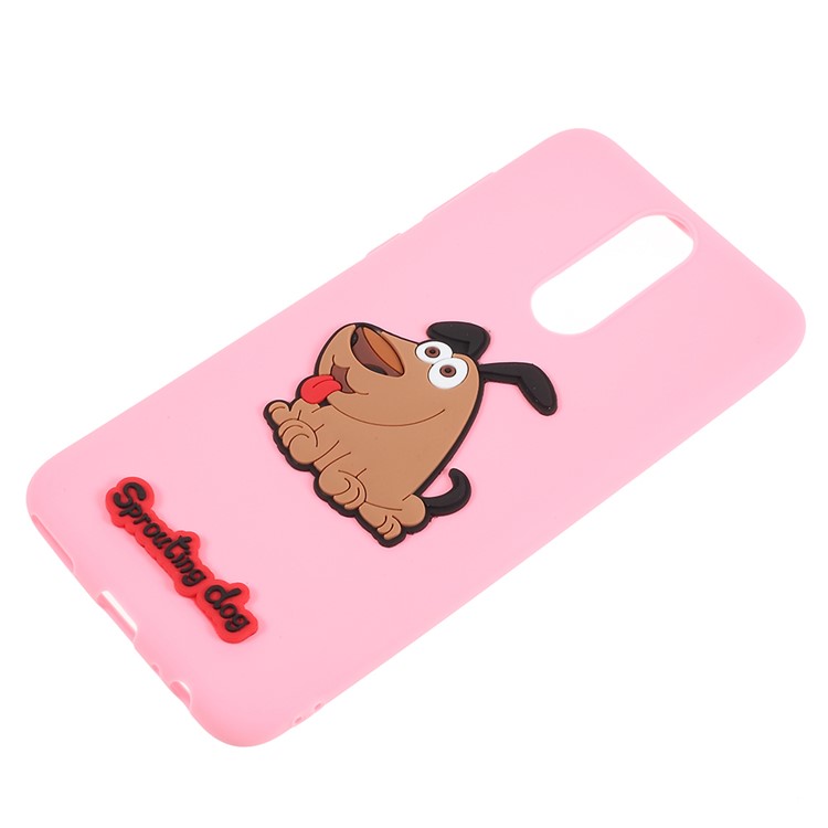 3D Cartoon Pattern TPU Back Shell for Huawei Mate 10 Lite / nova 2i / Maimang 6 / Honor 9i (India) - Brown Dog-2