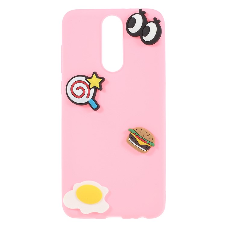 3D Cartoon Pattern TPU Cell Phone Case for Huawei Mate 10 Lite / nova 2i / Maimang 6 / Honor 9i (India) - Eyes and Foods-1