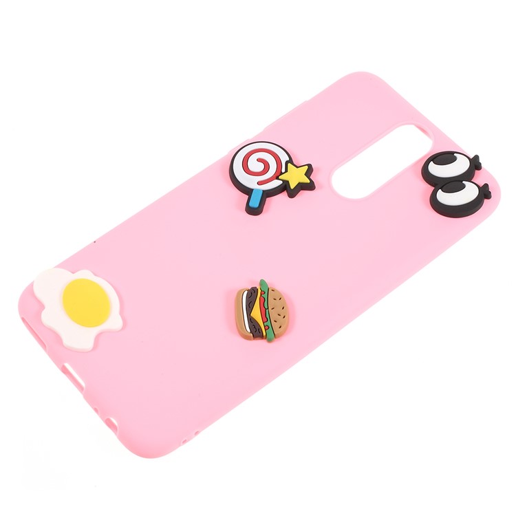 3D Cartoon Pattern TPU Cell Phone Case for Huawei Mate 10 Lite / nova 2i / Maimang 6 / Honor 9i (India) - Eyes and Foods-2