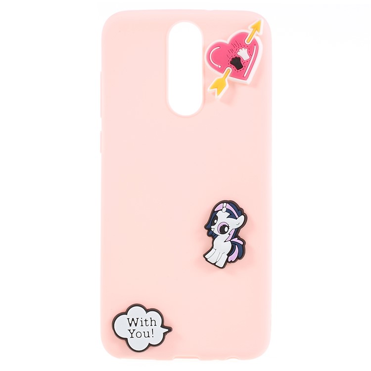 3D Cartoon Pattern TPU Cell Phone Cover for Huawei Mate 10 Lite / nova 2i / Maimang 6 / Honor 9i (India) - With You-1