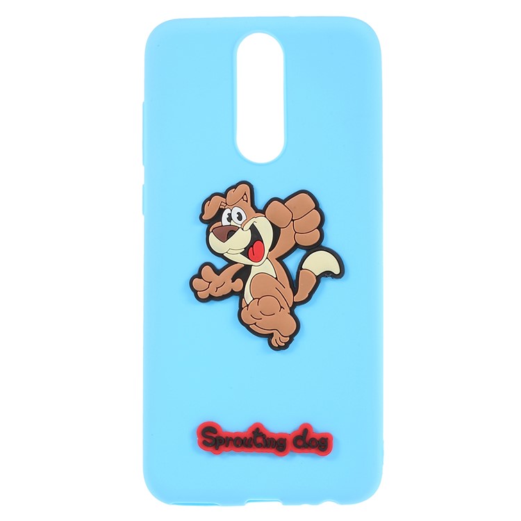 3D Cartoon Pattern TPU Mobile Shell for Huawei Mate 10 Lite / nova 2i / Maimang 6 / Honor 9i (India) - Happy Dog-1