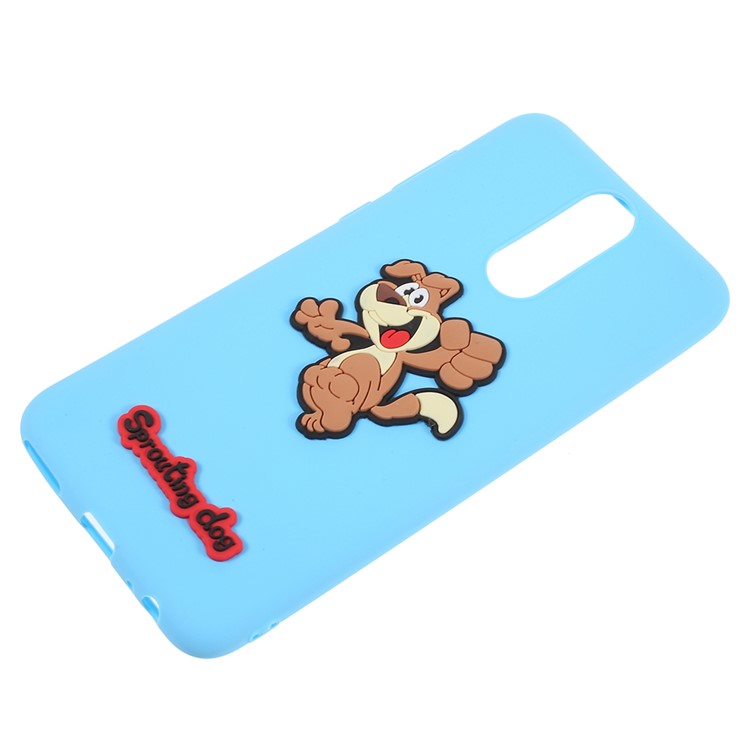 3D Cartoon Pattern TPU Mobile Shell for Huawei Mate 10 Lite / nova 2i / Maimang 6 / Honor 9i (India) - Happy Dog-2