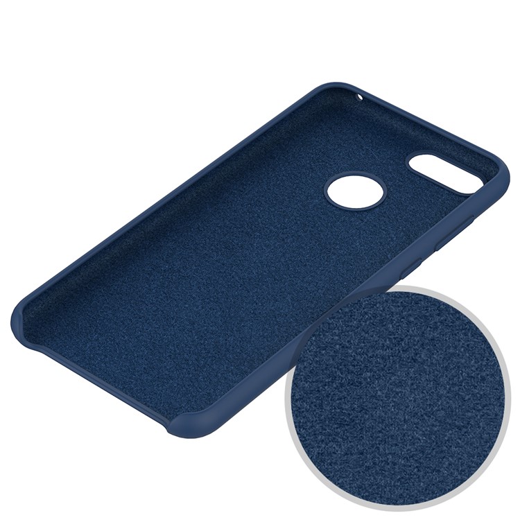 50Pcs/Set Liquid Silicone Mobile Phone Shell for Huawei Honor 7X - Baby Blue-5