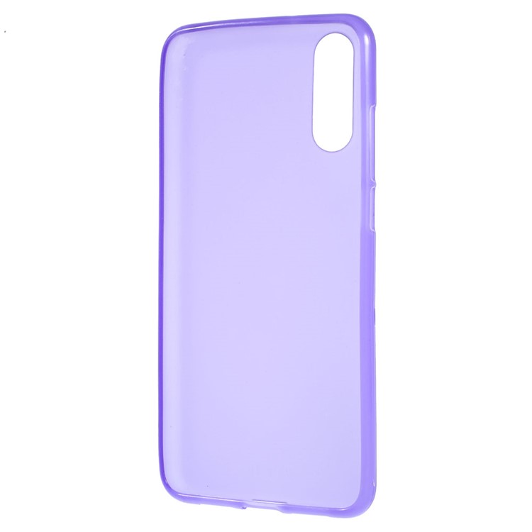 Double-sided Matte Flexible TPU Protection Mobile Phone Case for Huawei P20 - Purple-3