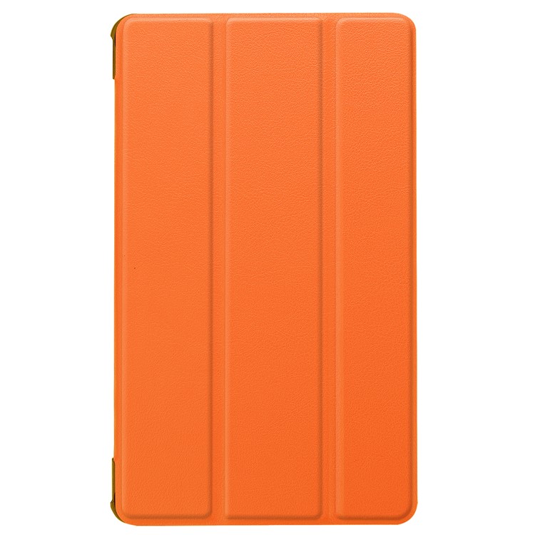 Tri-fold Leather Protective Casing with Stand for Huawei MediaPad M5 8 - Orange-2