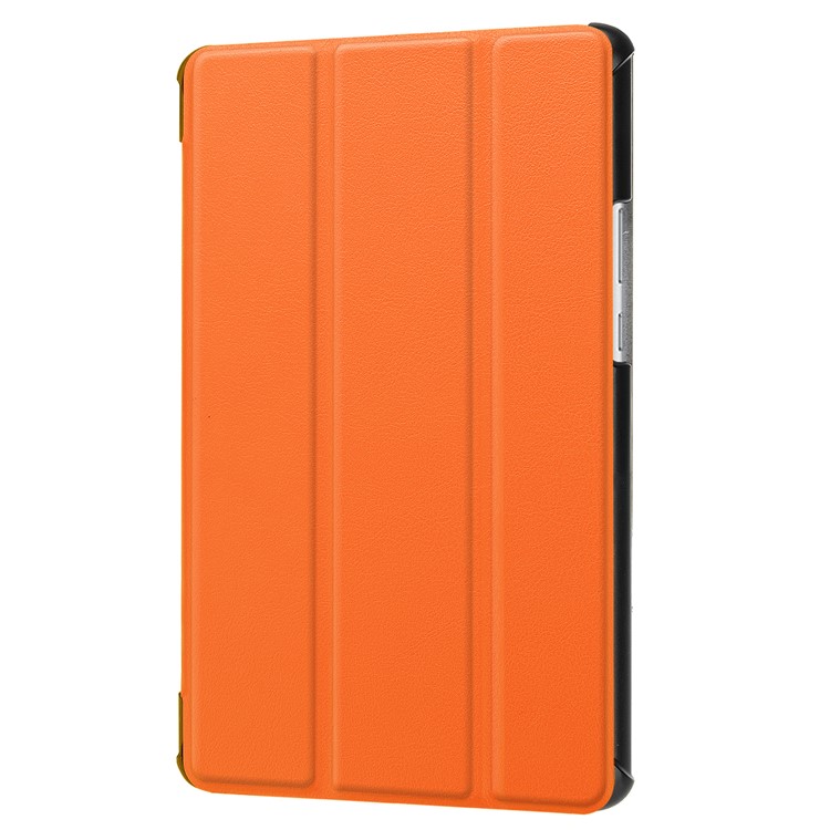 Tri-fold Leather Protective Casing with Stand for Huawei MediaPad M5 8 - Orange-7