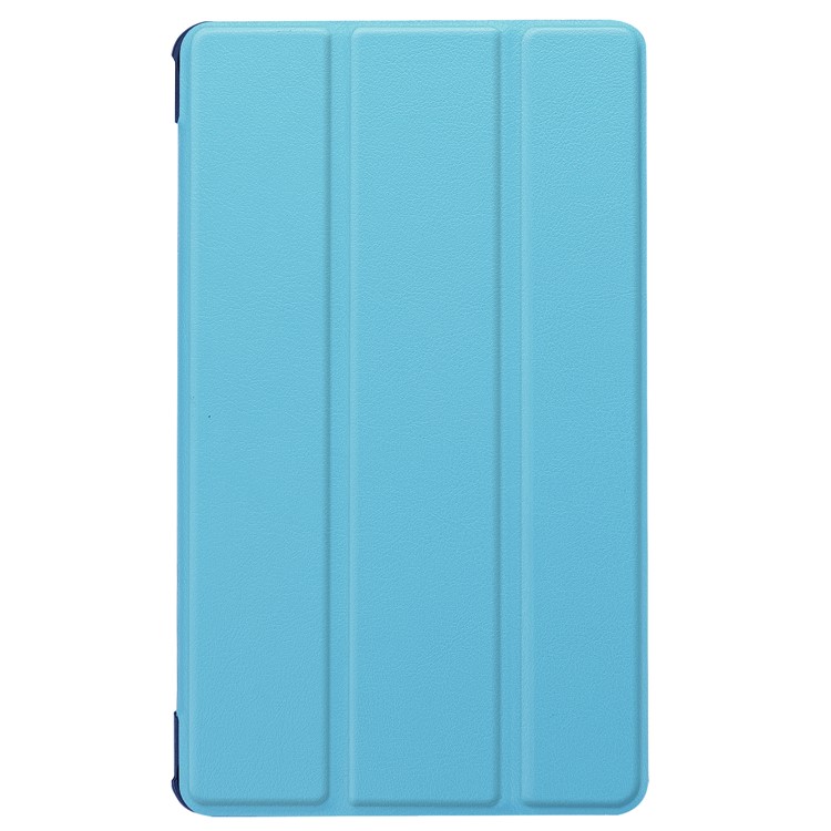Tri-fold Leather Protection Cover Shell with Stand for Huawei MediaPad M5 8 - Baby Blue-2