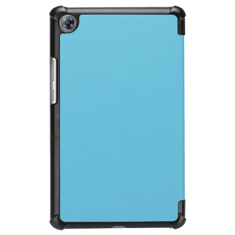 Tri-fold Leather Protection Cover Shell with Stand for Huawei MediaPad M5 8 - Baby Blue-3