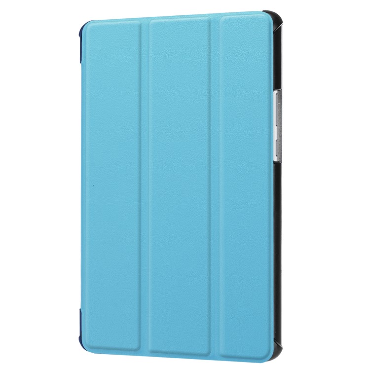 Tri-fold Leather Protection Cover Shell with Stand for Huawei MediaPad M5 8 - Baby Blue-7