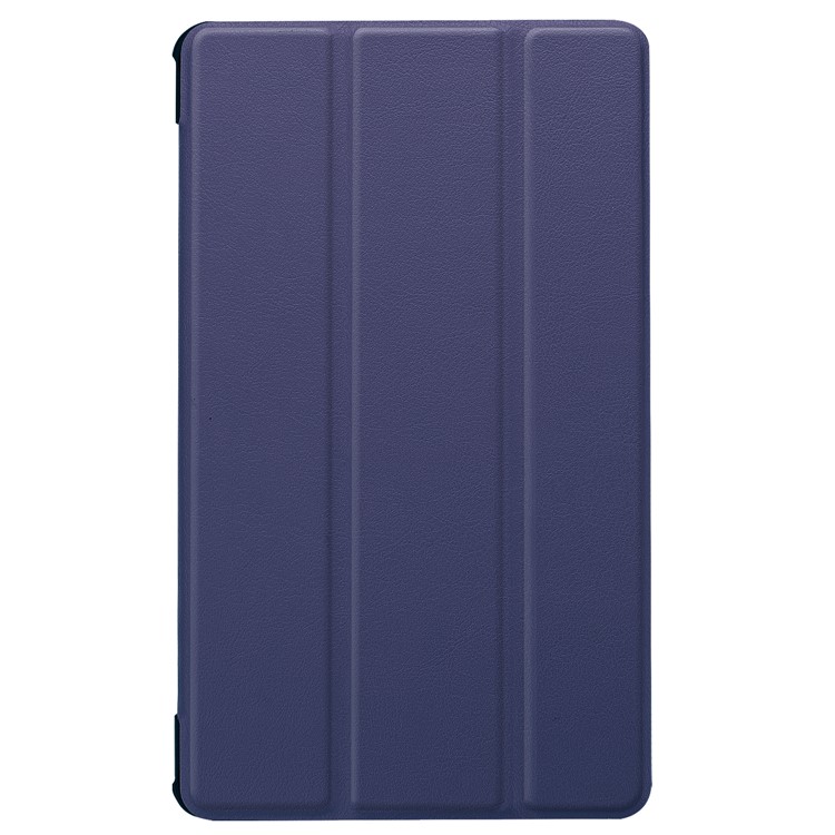 Para Huawei MediaPad M5 8 Case de Cuero Tri-pliegue - Azul Oscuro