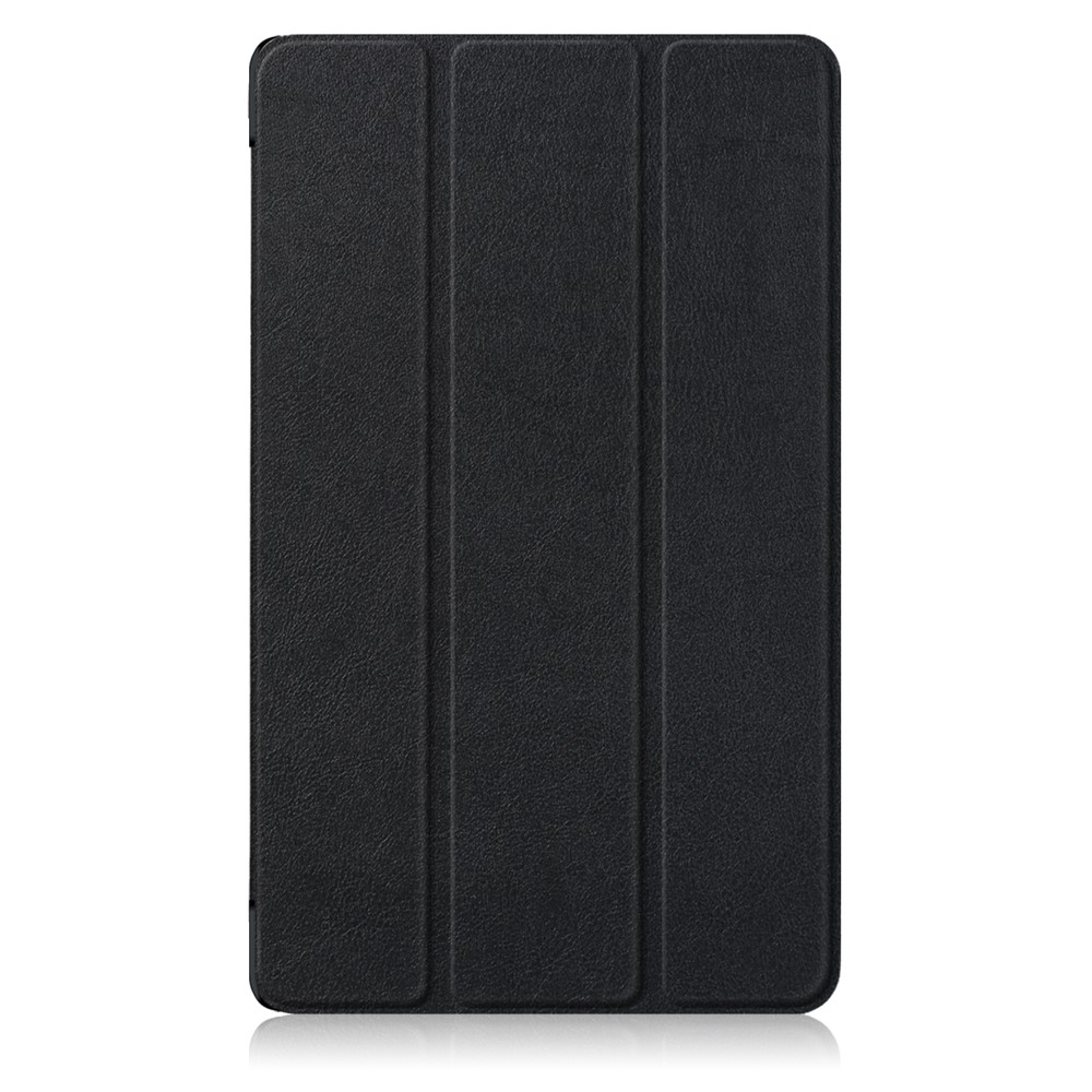 Tri-fold Stand Tablette En Cuir Intelligente Pour Huawei Mediapad M5 8 - Noir-2