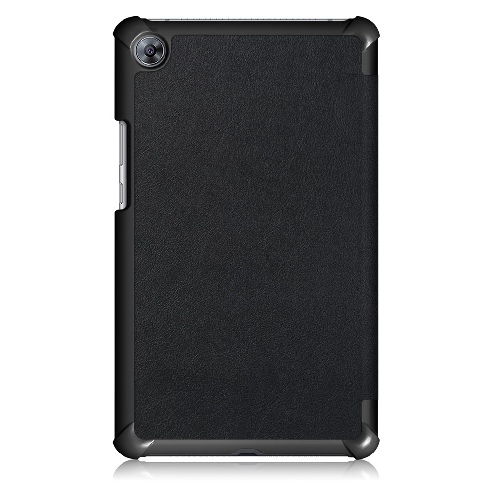 Tri-fold Stand Tablette En Cuir Intelligente Pour Huawei Mediapad M5 8 - Noir-3