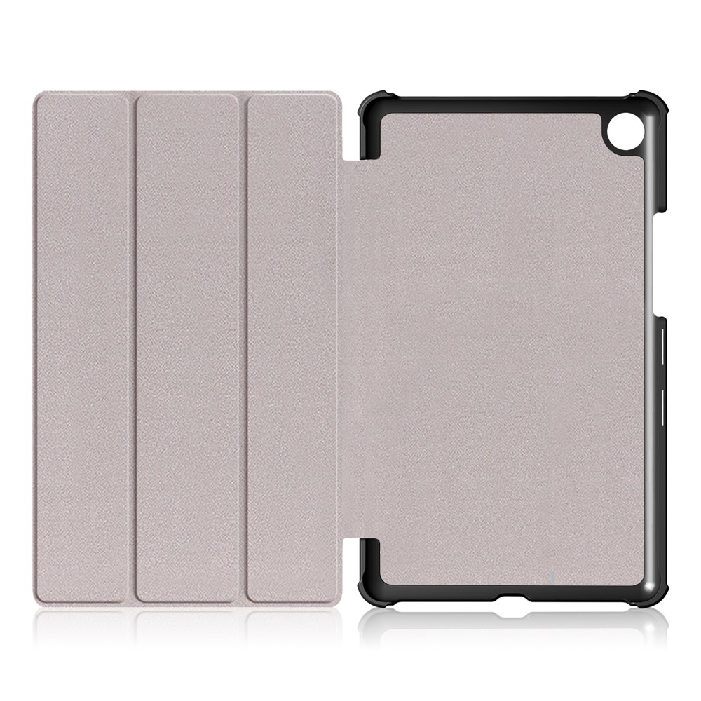 Tri-fold Stand Tablette En Cuir Intelligente Pour Huawei Mediapad M5 8 - Noir-9