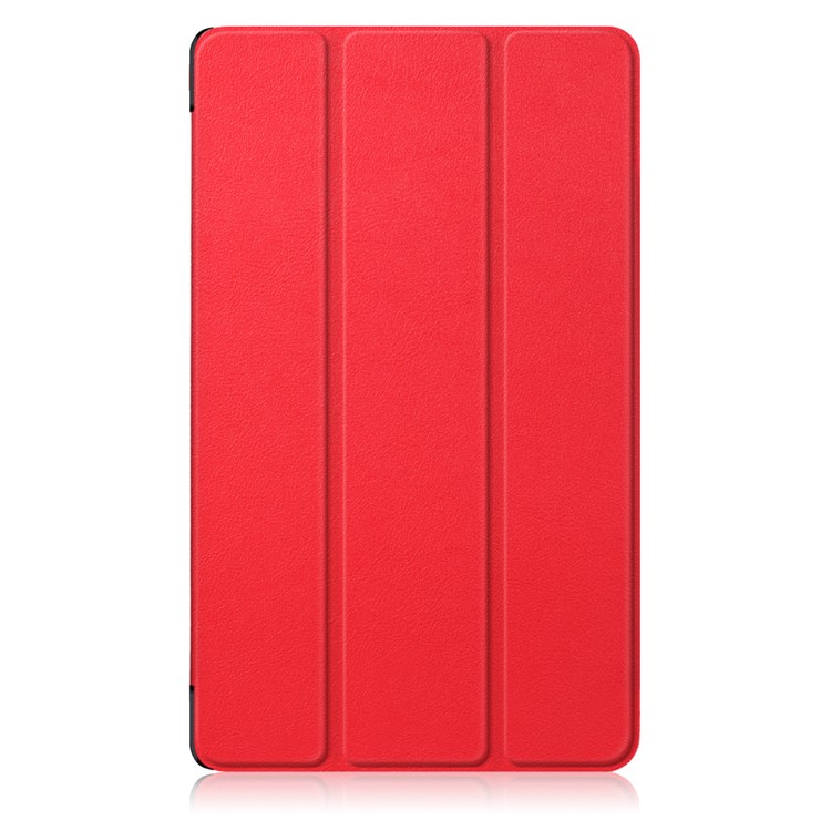 Tri-fold Stand Leather Tablet Smart Cover for Huawei MediaPad M5 8 - Red-2
