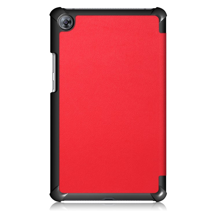 Tri-fold Stand Leather Tablet Smart Cover for Huawei MediaPad M5 8 - Red-3