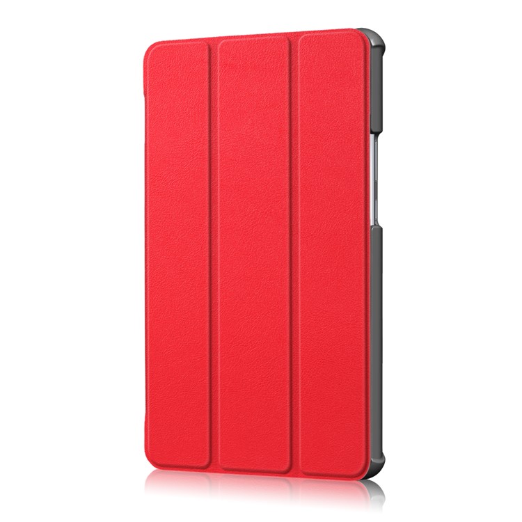 Tri-fold Stand Leather Tablet Smart Cover for Huawei MediaPad M5 8 - Red-4
