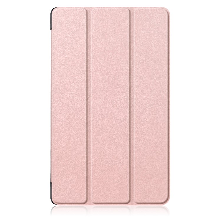 Tri-fold Stand Leather Tablet Smart Flip Casing for Huawei MediaPad M5 8 - Rose Gold-2