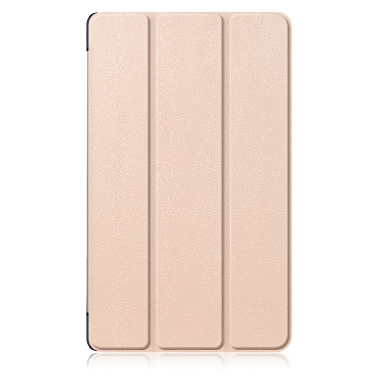 Tri-fold Stand Flip Leather Smart Tablet Case for Huawei MediaPad M5 8 - Gold-2