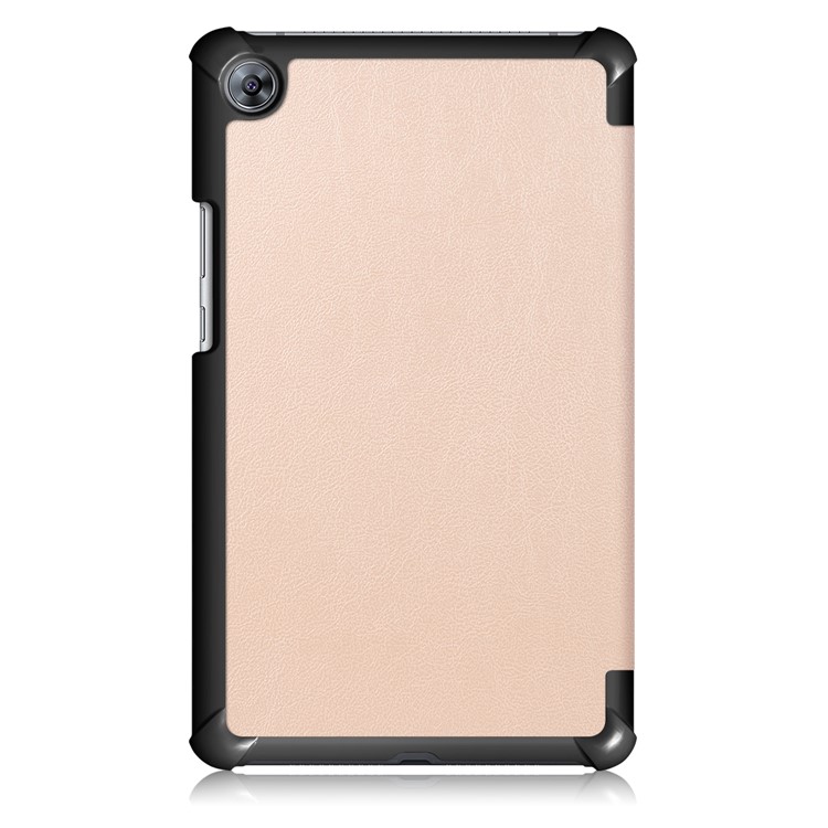 Tri-fold Stand Flip Leather Smart Tablet Case for Huawei MediaPad M5 8 - Gold-3