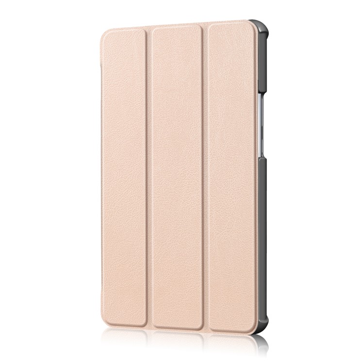 Tri-fold Stand Flip Leather Smart Tablet Case for Huawei MediaPad M5 8 - Gold-4