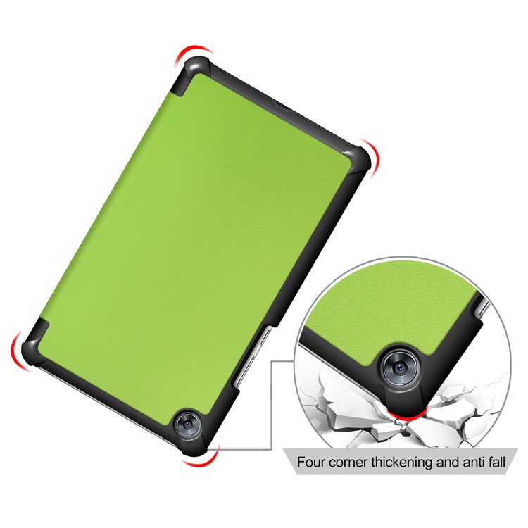 Tri-fold Stand Leather Tablet Smart Tablet Cover for Huawei MediaPad M5 8 - Green-5