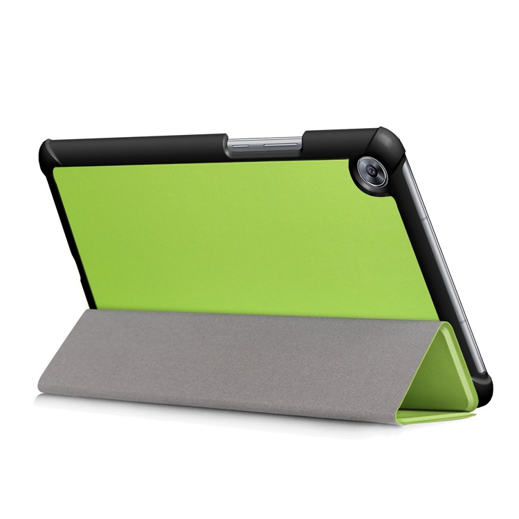 Tri-fold Stand Leather Tablet Smart Tablet Cover for Huawei MediaPad M5 8 - Green-7