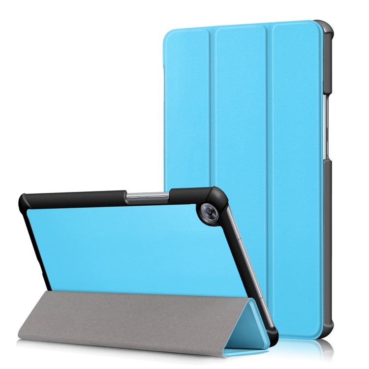 Tri-fold Stand Leather Tablet Smart Protective Case for Huawei MediaPad M5 8 - Baby Blue-1