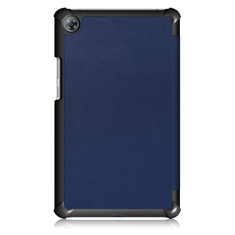 Tri-fold Stand Flip Leather Tablet Smart Protective Shell for Huawei MediaPad M5 8 - Dark Blue-3
