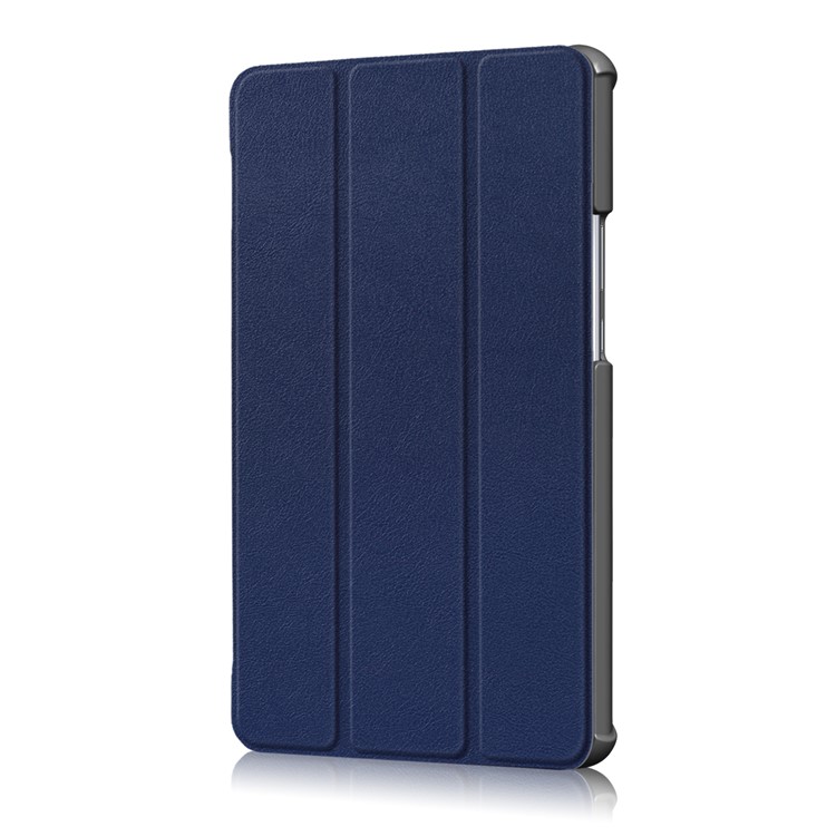 Tri-fold Stand Flip Leather Tablet Smart Protective Shell for Huawei MediaPad M5 8 - Dark Blue-4