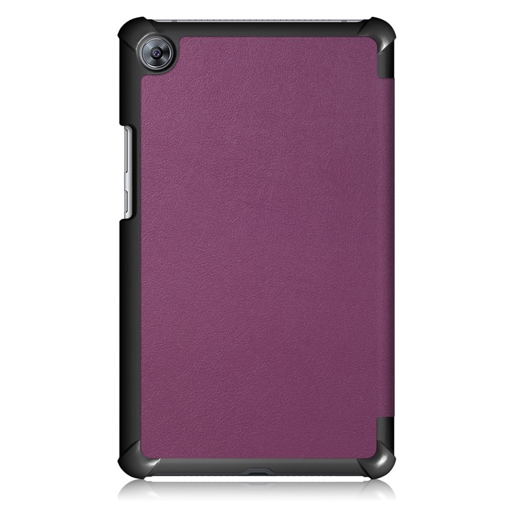 Tri-Fold Stand Flip Ledertasche Für Huawei Mediapad M5 8 - Lila-3