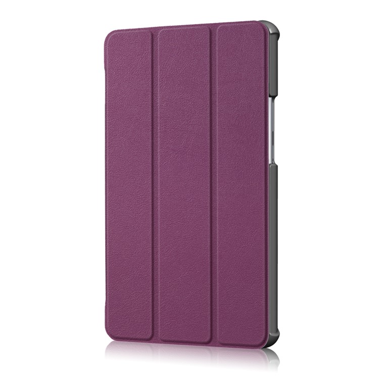 Tri-Fold Stand Flip Ledertasche Für Huawei Mediapad M5 8 - Lila-4