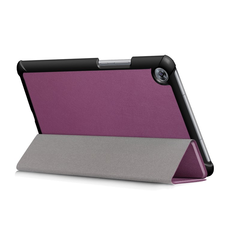 Tri-Fold Stand Flip Ledertasche Für Huawei Mediapad M5 8 - Lila-7