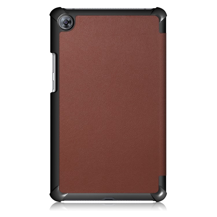 Tri-fold Stand Flip Leather Smart Protection Case for Huawei MediaPad M5 8 - Brown-3