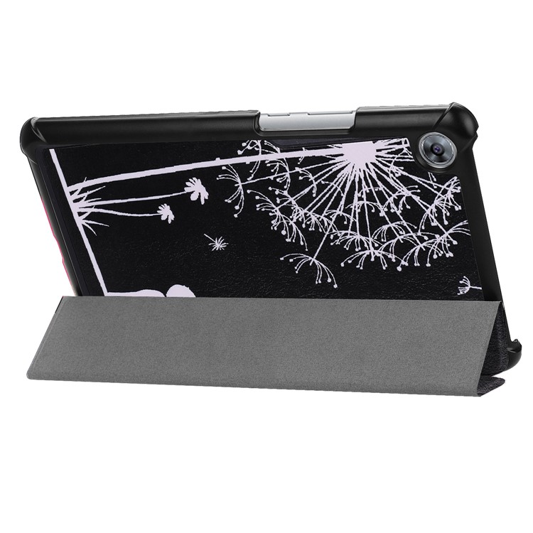Pattern Printing Leather Tri-fold Stand Tablet Case Accessory for Huawei MediaPad M5 8 - Dandelion-6