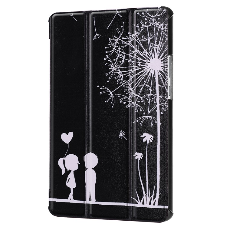 Pattern Printing Leather Tri-fold Stand Tablet Case Accessory for Huawei MediaPad M5 8 - Dandelion-7