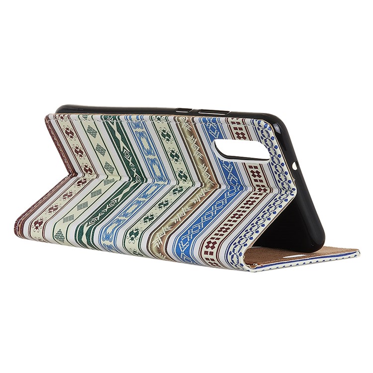 Patterned Wallet Leather Mobile Cover for Huawei P20 Pro - Ethnic Style Pattern-3
