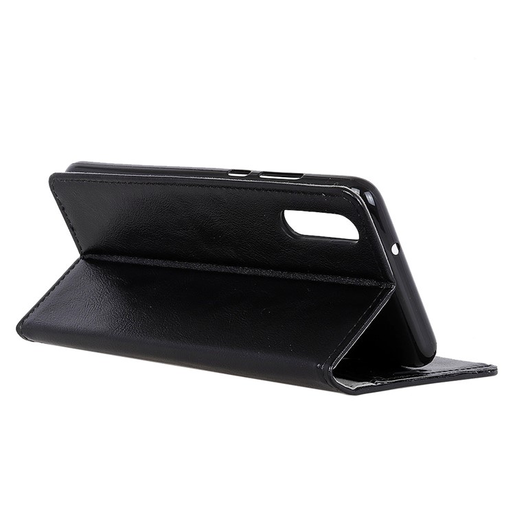 Crazy Horse Texture Leather Magnetic Stand Wallet Protective Case for Huawei P20 Pro - Black-6