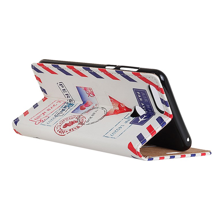 Pattern Printing Cell Phone Leather Stand Case for Huawei Y9 (2018) - Personal Love Mail-3