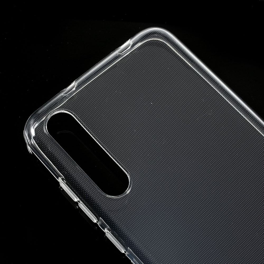 Clear Soft TPU Gel Case with Non-slip Inner for Huawei P20 Pro - Transparent-3