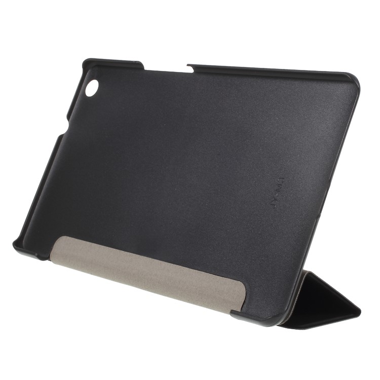 Tri-fold Stand Smart Leather Cover Accessory for Huawei MediaPad M3 8.4 - Black-5