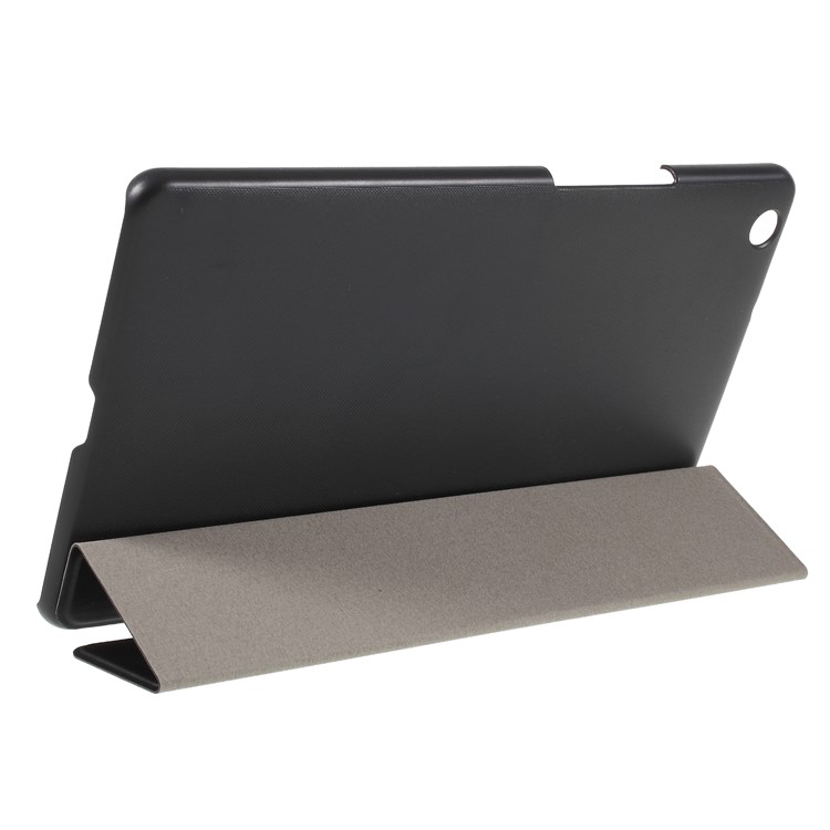 Tri-fold Stand Smart Leather Cover Accessory for Huawei MediaPad M3 8.4 - Black-6