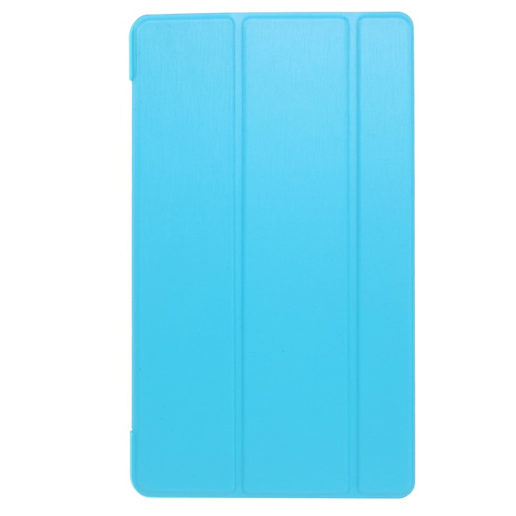 Tri-fold Stand Smart Leather Shell Accessory for Huawei MediaPad M3 8.4 - Blue-1