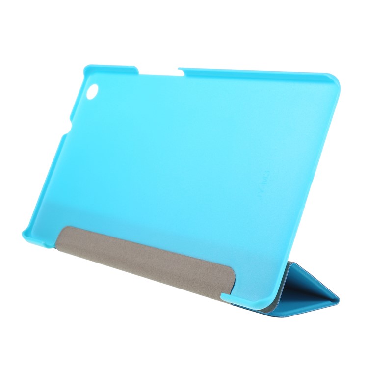 Tri-fold Stand Smart Leather Shell Accessory for Huawei MediaPad M3 8.4 - Blue-3